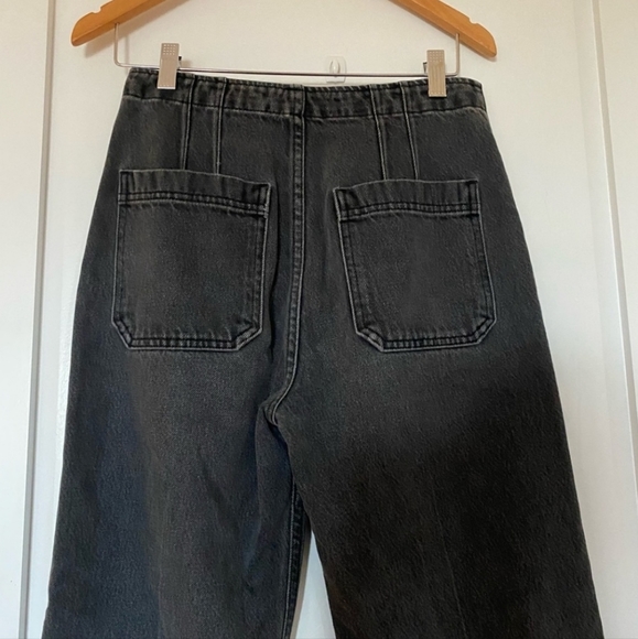 Reformation Eloise Cropped High-Rise Wide-Leg Jeans - Picture 5 of 6